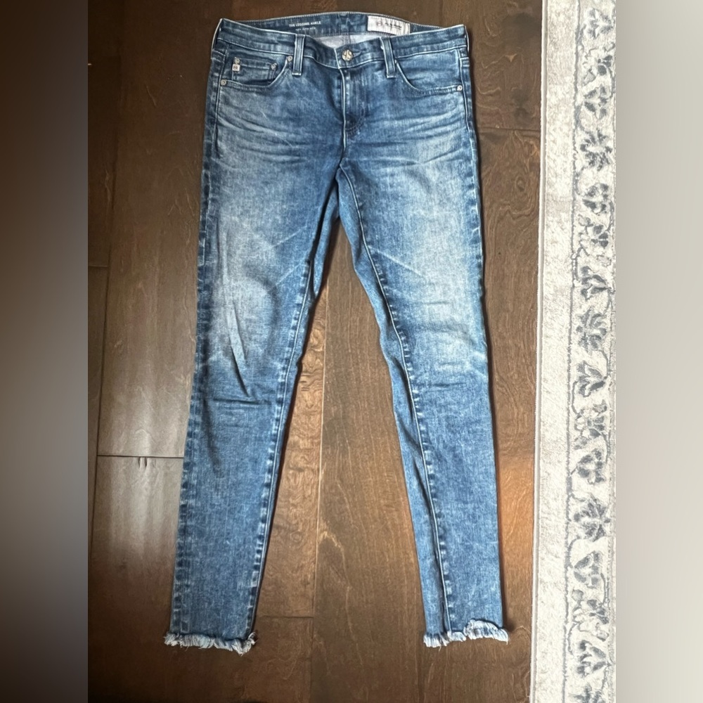 AG Adriano Goldschmied skinny ankle jeans, size 27R